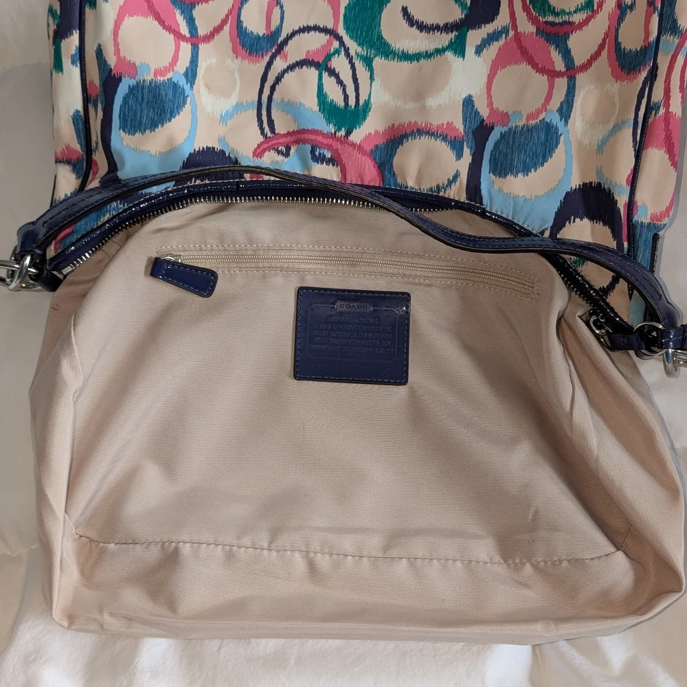 Coach Ikat Scribble Multicolor Hobo Bag